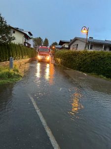 Feuerwehreinsatz am 17.8.2024 in der Prandtauer Straße. Foto: Privat/Unterberger