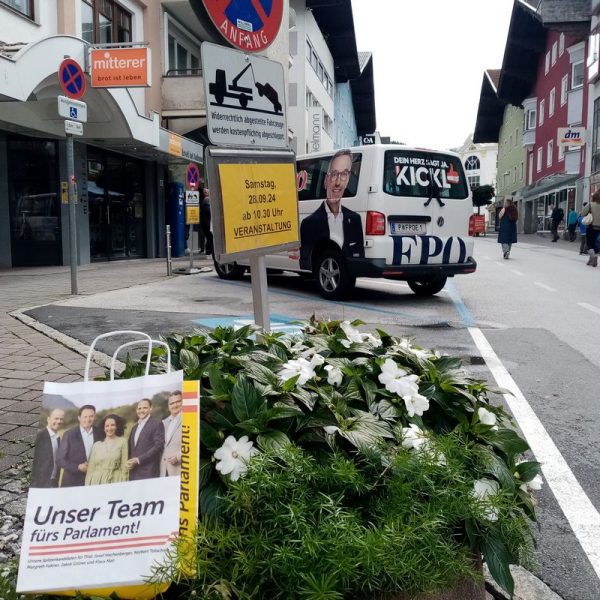 Wahlkampffinale am 28.9.2024 in Wörgl. Foto: Veronika Spielbichler