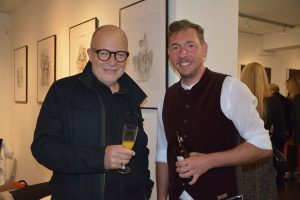 Wilhelm Lientscher und Adi Haaser - gemeinsame Bilderausstellung in der Galerie am Stadtplatz Oktober 2024. Foto: Veronika Spielbichler