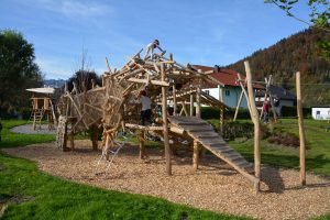 Neuer Spielplatz in Bruckhäusl im Oktober 2024. Foto: Veronika Spielbichler