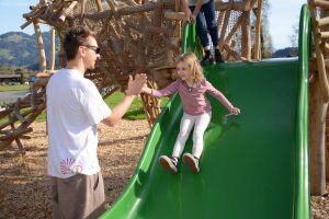 Neuer Spielplatz in Bruckhäusl im Oktober 2024. Foto: Veronika Spielbichler