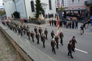 Kriegsopfer-Gedenken der Traditionsvereine am 3.11.2024 in Wörgl. Foto: Veronika Spielbichler