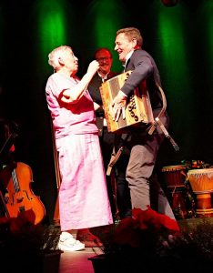 Auch Franz Posch stellte sich als Gratulant zum Jubiläum ein. Foto: Elmar Mayr