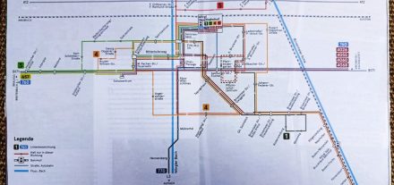 Ab 3.2.2025 gibt´s in Wörgl einen neuen Citybus-Fahrplan. Details zu Linienführung und Zeiten sind im Februar-Stadtmagazin abgebildet. Grafik: Stadtmagazin Wörgl