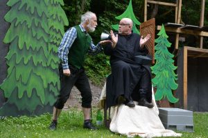 Pressekonferenz der Rattenberger Schlossbergspiele zu "Vollmond - Ein Land jagt den Wolf" am 21.5.2025. Foto: Veronika Spielbichler