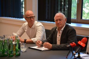 Pressekonferenz Wörgler Badl am 24.6.2025. Foto: Veronika Spielbichler