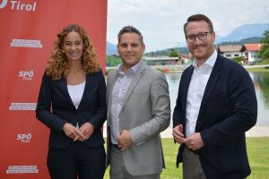 SPÖ Tirol Bezirkstour - Pressekonferenz in Kirchbichl am 6.6.2025. Foto: Veronika Spielbichler