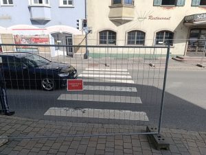 Abbruch Bauprojekt Wörgl Stadtmitte - Baustelleneinrichtung am 2. Juni 2025. Foto: Veronika Spielbichler