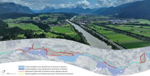 Übersichtslageplan Hochwasserschutz Unteres Unterinntal. ©Wasserverband Hochwasserschutz Unteres Unterinntal