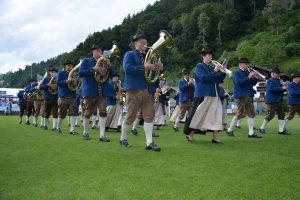 Marschmusik-Bewertung Unterinntaler Musikbund am 12.7.2025 in Bruckhäusl. Foto: Veronika Spielbichler