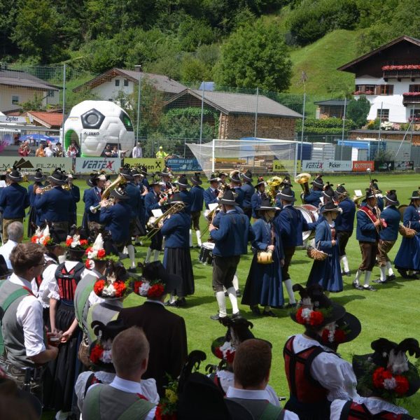 Marschmusik-Bewertung Unterinntaler Musikbund am 12.7.2025 in Bruckhäusl. Foto: Veronika Spielbichler