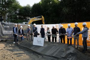 Spatenstich Kindergarten Zwergenwald am 6.8.2025. Foto: Stadtmarketing Wörgl