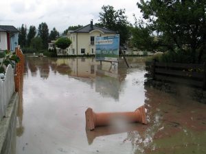 Inn-Hochwasser August 2005. Foto: Veronika Spielbichler