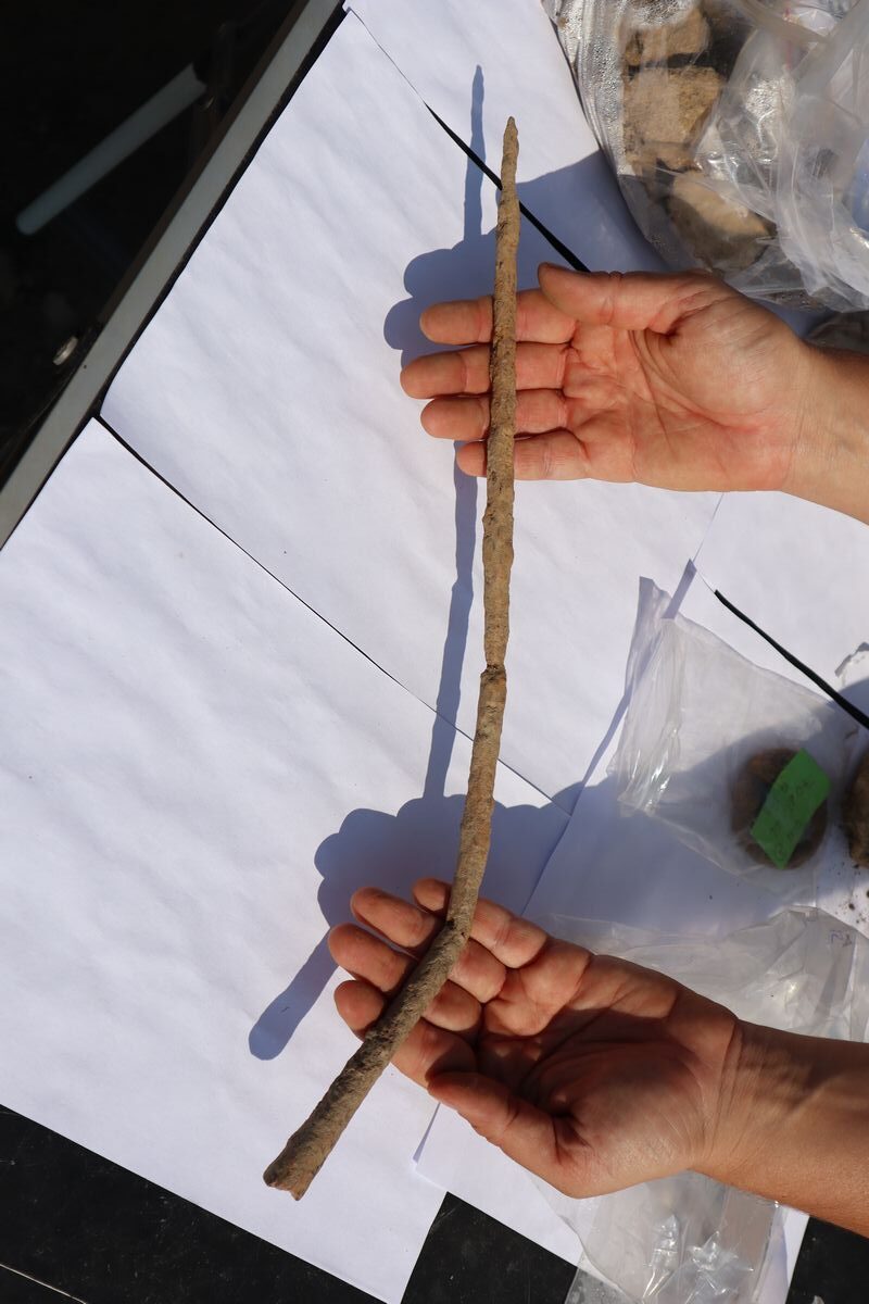 Unter den Fundstücken befand sich auch ein Pilum (Wurfspeer). © Stadtmarketing Wörgl