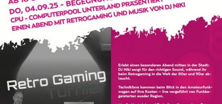 Den letzten Guggi Kultursommer-Abend 2025 gestaltet der Verein CPU - Computerpool Unterland in der Begegnungszone vor dem City Center in Wörgl. Foto: Guggi Kultur Sommer