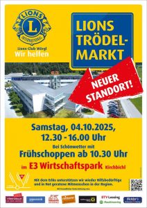 Neues Ambiente für den Lions-Trödelmarkt. Foto: Lions Club Wörgl