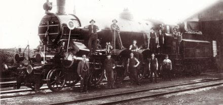 Schnellzuglokomotive beim Wörgler Heizhaus. Foto: Unterguggenberger Institut