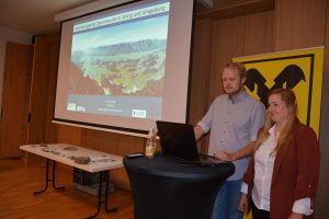 Vortrag Archäologie in Wörgl und Umgebung mit Julia Haas und Roman Lamprechter, Museum Wörgl am 12.9.2025. Foto: Veronika Spielbichler