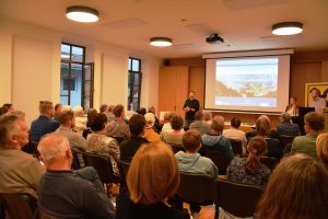 Vortrag Archäologie in Wörgl und Umgebung mit Julia Haas und Roman Lamprechter, Museum Wörgl am 12.9.2025. Foto: Veronika Spielbichler