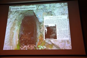 Vortrag Archäologie in Wörgl und Umgebung mit Julia Haas und Roman Lamprechter, Museum Wörgl am 12.9.2025. Foto: Präsentationsfolie