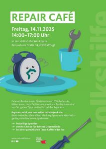 Repaircafé Wörgl am 14.11.2025. Foto: Volkshilfe Werkbank