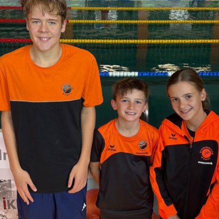 Von links: Jakob Wegscheider, Jonas Eichinger und Lea Eichinger. Foto: SC Wörgl, Niederacher