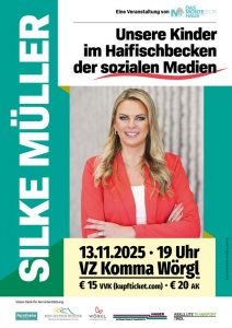 Das Montessori Haus Wörgl lädt am 13.11.2025 zum Vortrag mit Silke Müller. Foto: Montessori Haus Wörgl/Pletzerdesign Werbeagentur