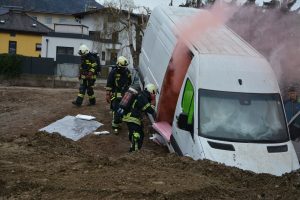 Jahreshauptübung der FF Wörgl am 25.10.2025 auf dem Baustellengelände Wörgl Mitte. Foto: Veronika Spielbichler