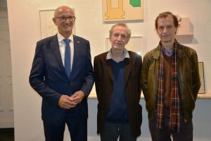 Vernissage der Ausstellung von Gottfried Hundsbichler und Michael Ziegler am 3.10.2025 in der Galerie am Stadtplatz in Wörgl. Foto: Veronika Spielbichler