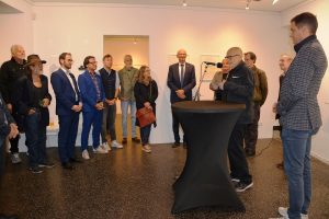 Vernissage der Ausstellung von Gottfried Hundsbichler und Michael Ziegler am 3.10.2025 in der Galerie am Stadtplatz in Wörgl. Foto: Veronika Spielbichler