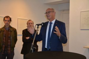 Vernissage der Ausstellung von Gottfried Hundsbichler und Michael Ziegler am 3.10.2025 in der Galerie am Stadtplatz in Wörgl. Foto: Veronika Spielbichler