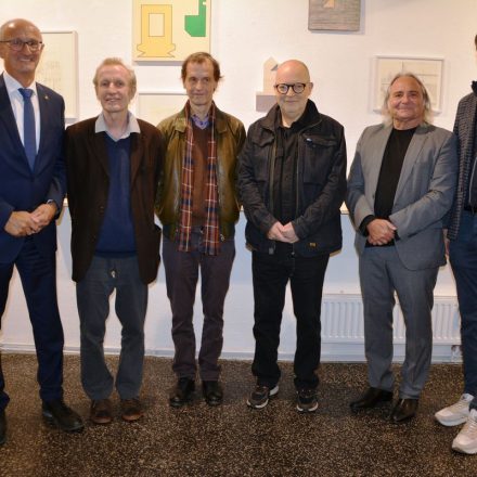 Vernissage der Ausstellung von Gottfried Hundsbichler und Michael Ziegler am 3.10.2025 in der Galerie am Stadtplatz in Wörgl. Foto: Veronika Spielbichler