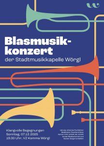 Plakat der Stadtmusikkapelle Wörgl.