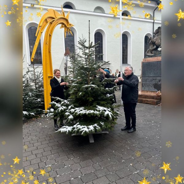 Im Vorjahr wurde in Wörgl erstmals ein Weihnachtsbaum in Erinnerung an Sternenkinder aufgestellt. Foto: privat