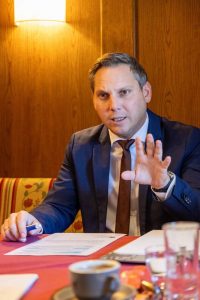 Beim Pressegespräch zum SPÖ-Thementag: LA STR Christian Kovacevic. Foto: Manuel Matt