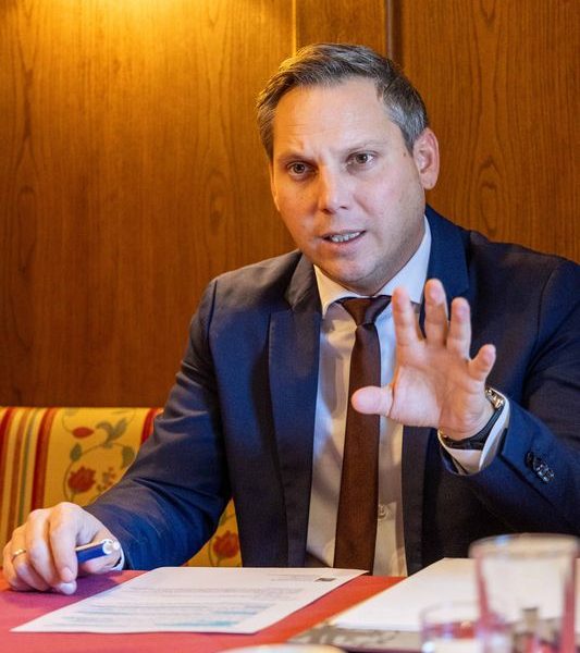 Beim Pressegespräch zum SPÖ-Thementag: LA STR Christian Kovacevic. Foto: Manuel Matt