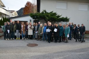 Protestkundgebung Simon-Prem-Straße am 14.11.2025. Foto: Veronika Spielbichler
