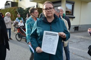 Protestkundgebung Simon-Prem-Straße am 14.11.2025. Foto: Veronika Spielbichler