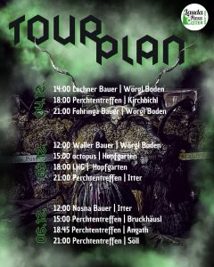 Tourplan 2025 des Lauda Pass aus Itter.