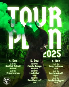 Tourplan 2025 des Gruab Pass aus Wörgl.