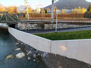 Hochwasserschutzbau Rendlbrücke Brixentaler Ache November 2025. Foto: Veronika Spielbichler