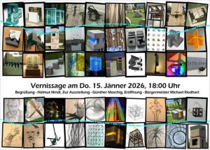 Ausstellung Helmut Nindl - 50 Jahre Bildhauer-Atelier von 15.-31.1.2026 in der Galerie am Stadtplatz in Wörgl. Foto: Nindl