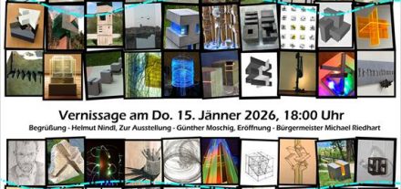 Ausstellung Helmut Nindl - 50 Jahre Bildhauer-Atelier von 15.-31.1.2026 in der Galerie am Stadtplatz in Wörgl. Foto: Nindl