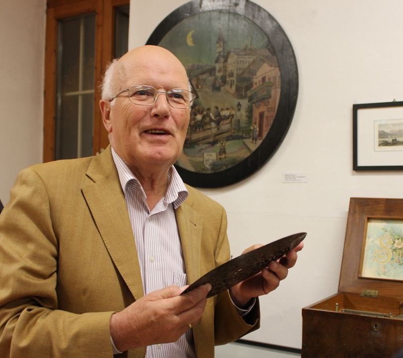 Hans Gwiggner im Wörgler Heimatmuseum 2013. Foto: Veronika Spielbichler