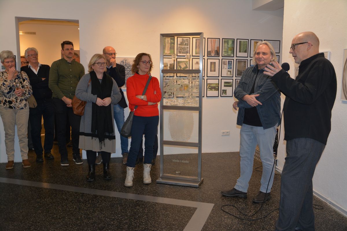 Ausstellungseröffnung Mag. Helmut Nindl in der Galerie am Stadtplatz in Wörgl am 15.1.2026. Foto: Veronika Spielbichler