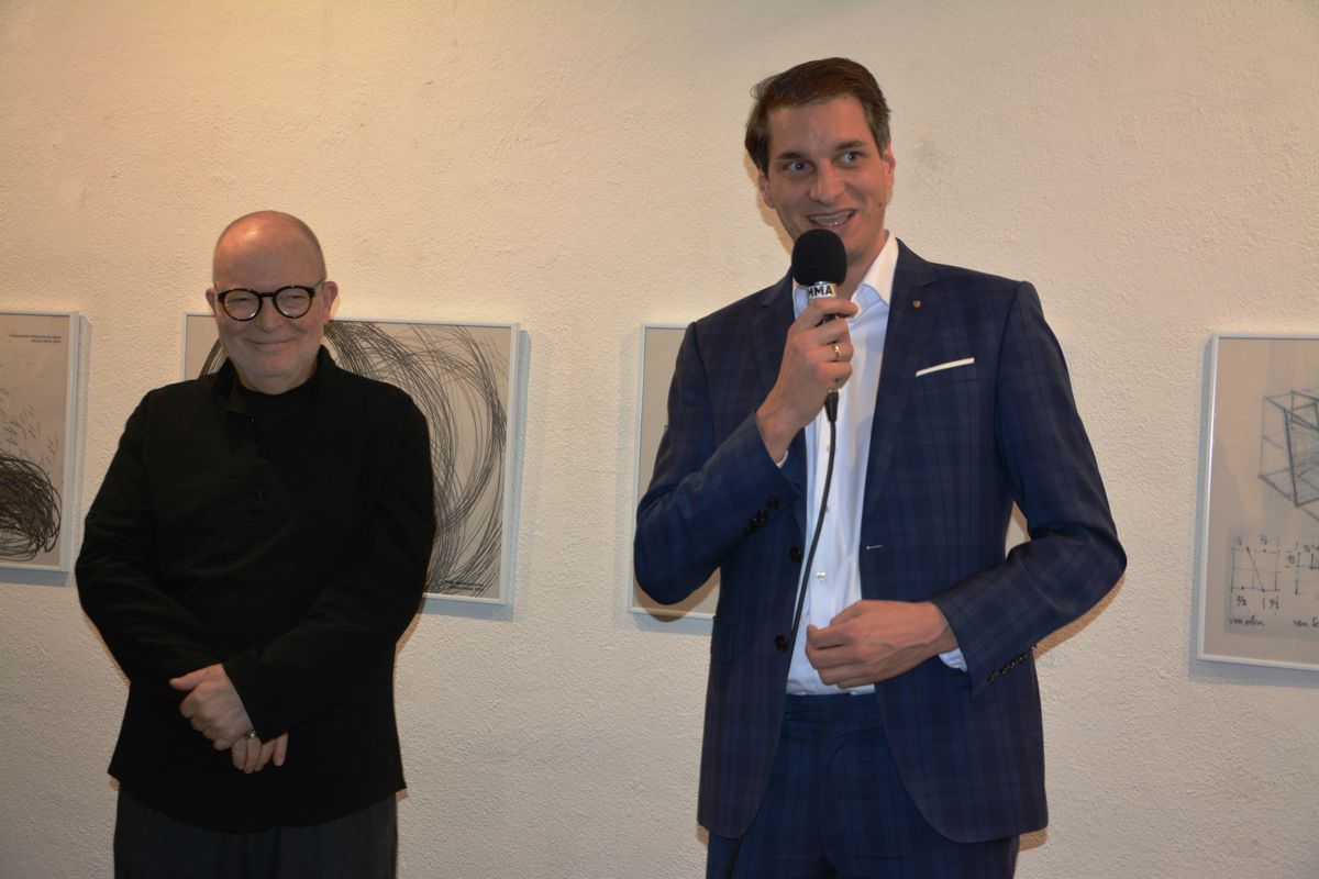 Ausstellungseröffnung Mag. Helmut Nindl in der Galerie am Stadtplatz in Wörgl am 15.1.2026. Foto: Veronika Spielbichler