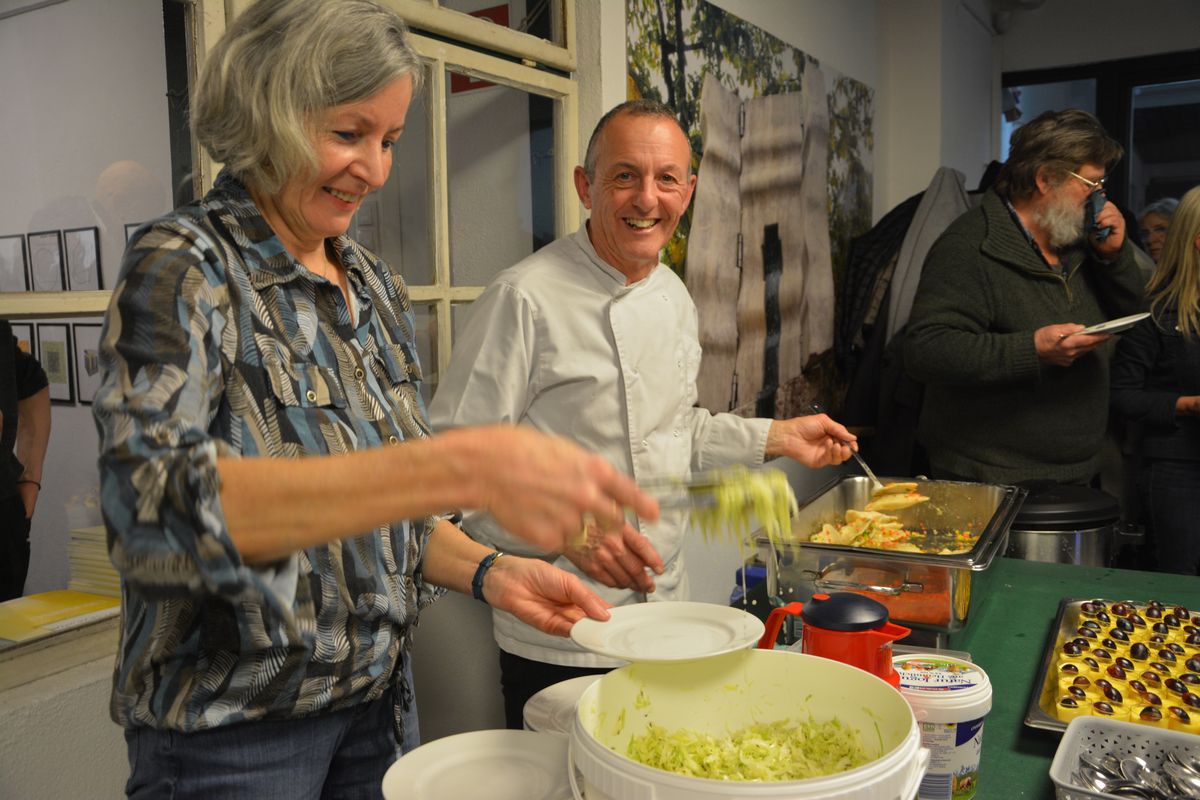 Ausstellungseröffnung Mag. Helmut Nindl in der Galerie am Stadtplatz in Wörgl am 15.1.2026. Foto: Veronika Spielbichler
