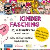 Kinderfasching der Kinderfreunde Wörgl am 15.2.2026 von 14-17 Uhr im Volkshaus Wörgl. Grafik: KInderfreunde Wörgl